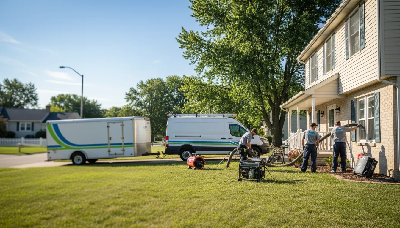 Flooded Basement Restoration And Cleanup With Repair in Round Lake Beach, IL near me